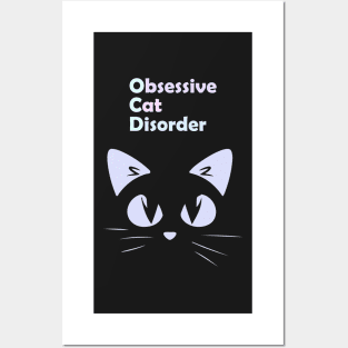 Obsessive Cat Disorder Pastel Posters and Art